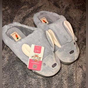 Cozy Gray Bunny Slippers